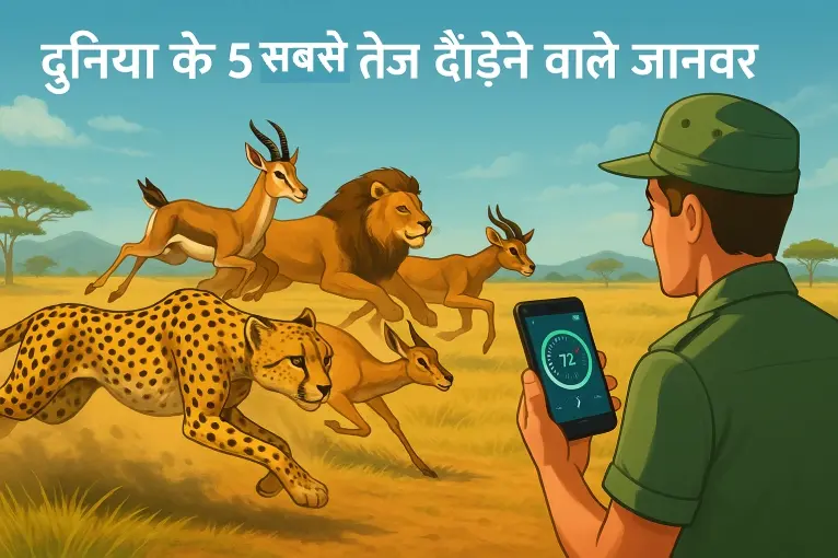 दुनिया के पांच सबसे तेज दौड़ने वाले जानवर